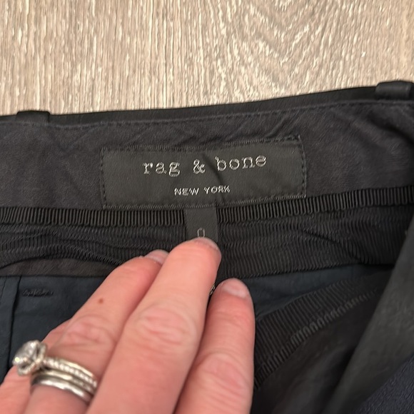 RAG & BONE NAVY / BLACK TROUSERS - Size 0 SKU:3 - Picture 4 of 11